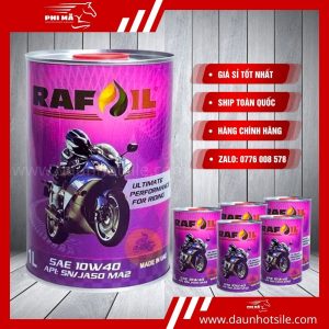 Nhớt TỔNG HỢP RAFOIL dành cho xe số, tay ga 10W40